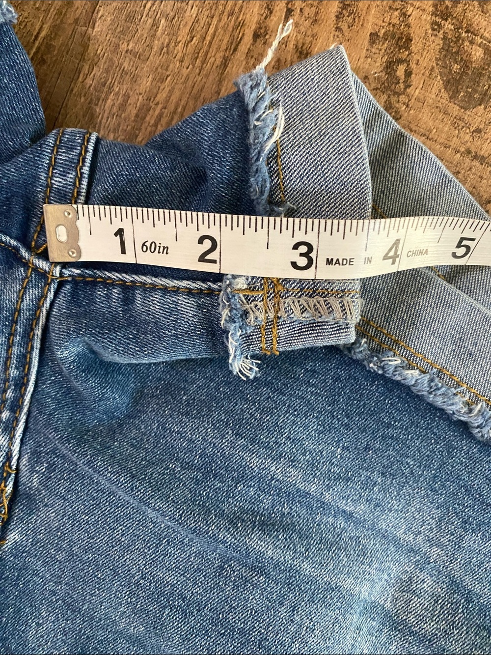 Mid Rise Button-Fly Denim Shorts - Picture 4 of 10